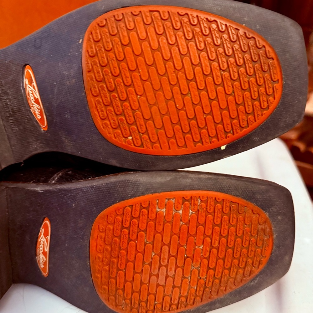 1/2 Quill’s Lucchese Black Cowboy Boots with Textured Soles